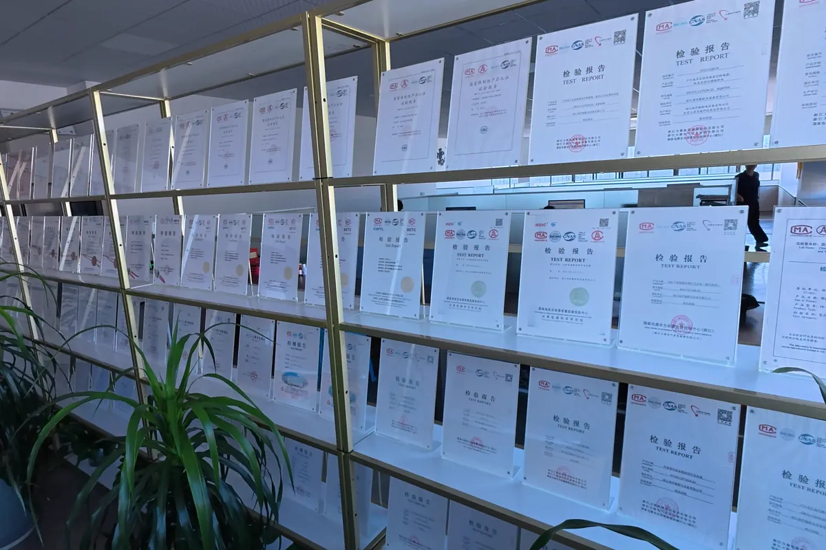 Technical test reports displayed for document review