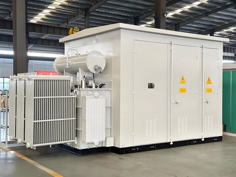 Combined transformer and substation enclosure