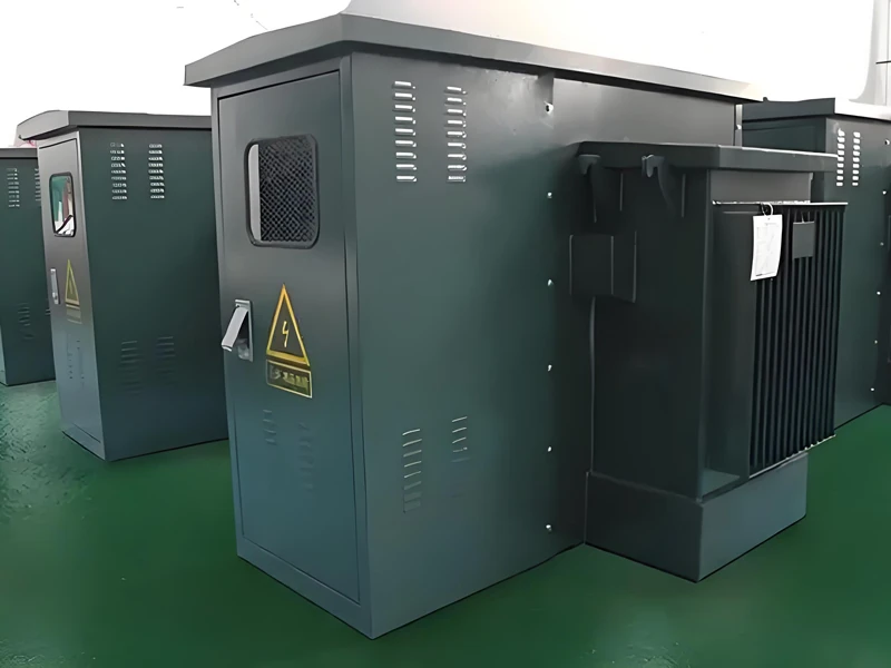 Compact transformer substation unit