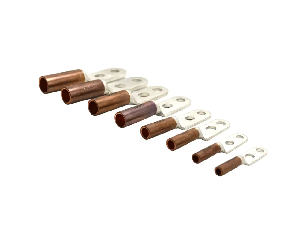 Copper and aluminium terminal parts