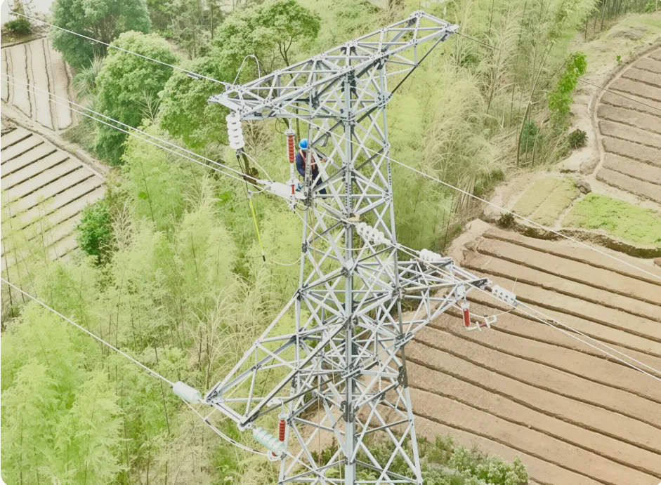 Power transmission project scene