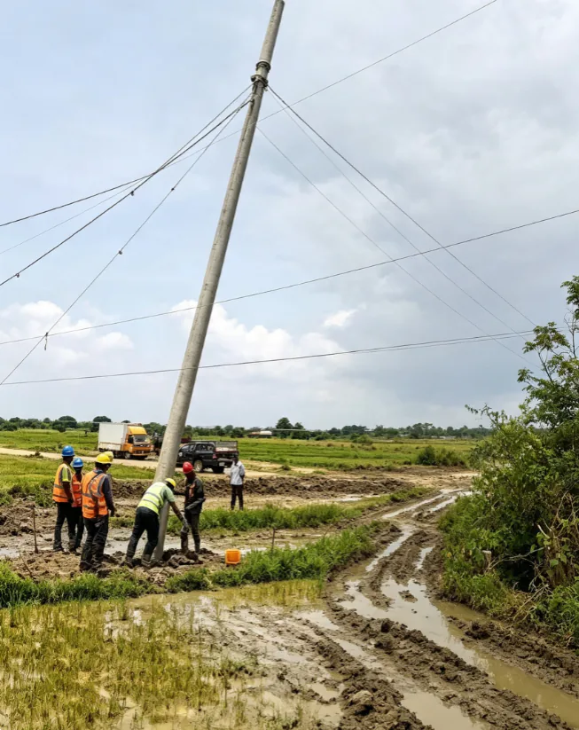 Power transmission project scene