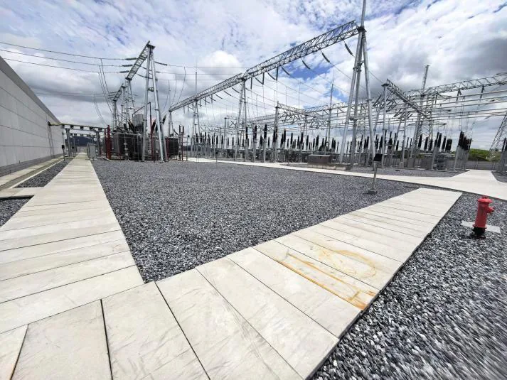 Power transmission project scene
