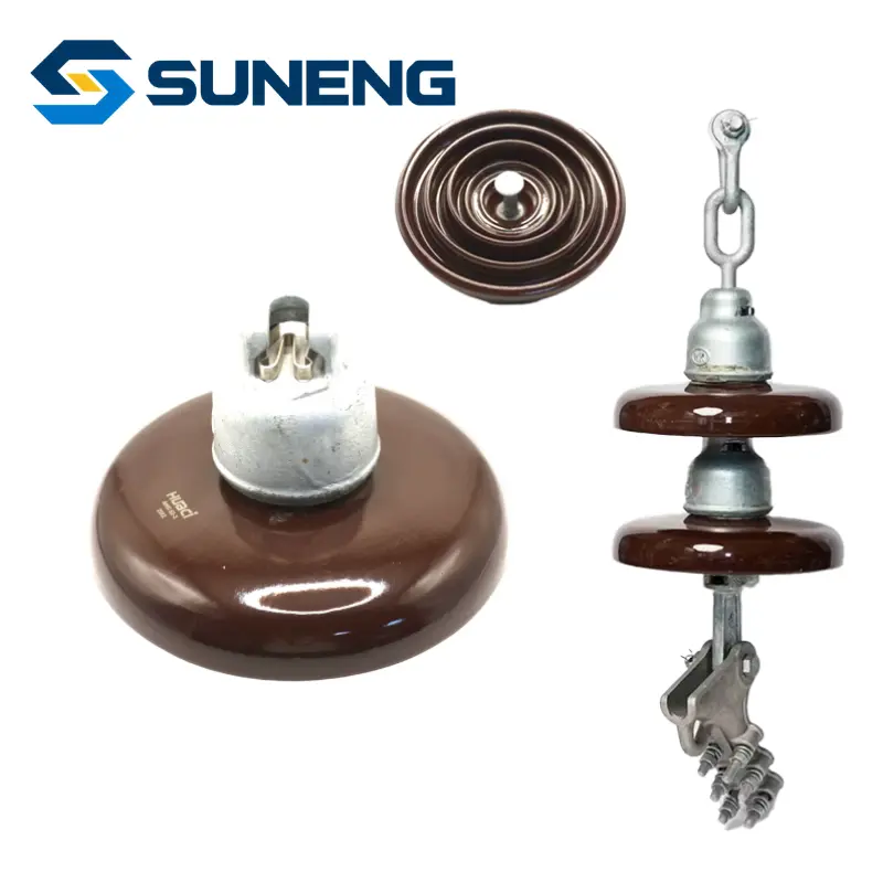 ANSI 52-3 Electrical Ceramic Suspension Disc Insulator Porcelain 11kv-33kv Insulator