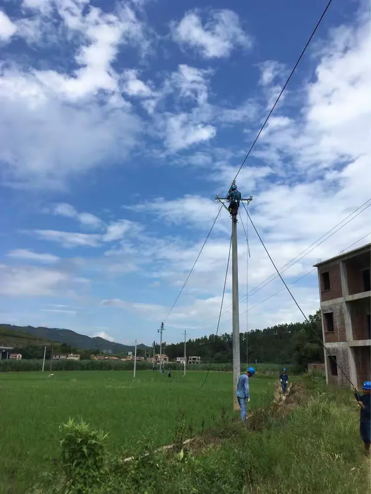 10kV rural overhead distribution work in central Jiangxi, China