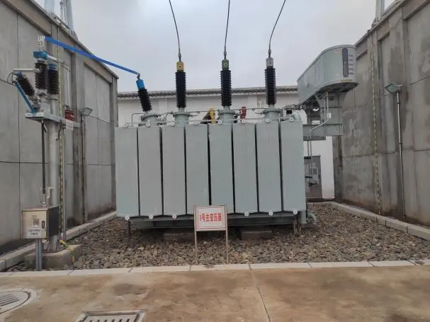 Outdoor substation and transmission equipment recorded for the Luoting 110kV project in Nanchang