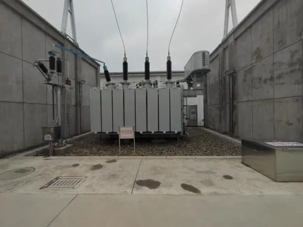 Outdoor substation and transmission equipment recorded for the Luoting 110kV project in Nanchang