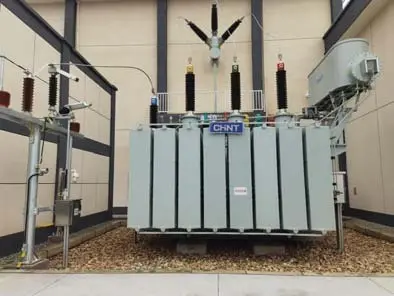 Main transformer and transmission infrastructure at the Duifang 110kV project in Ningdu, Jiangxi