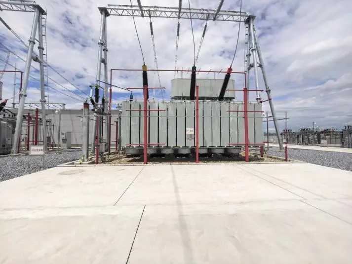 Outdoor equipment yard at the Yichun Lithium Battery 220kV substation in Jiangxi, China