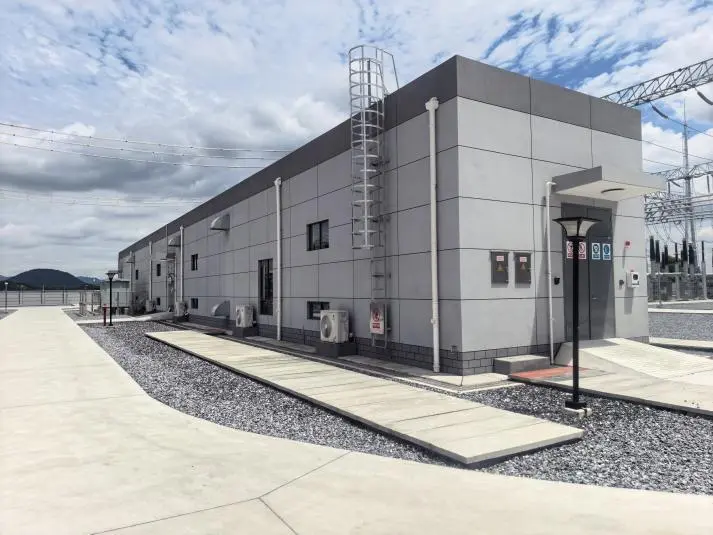Outdoor equipment yard at the Yichun Lithium Battery 220kV substation in Jiangxi, China