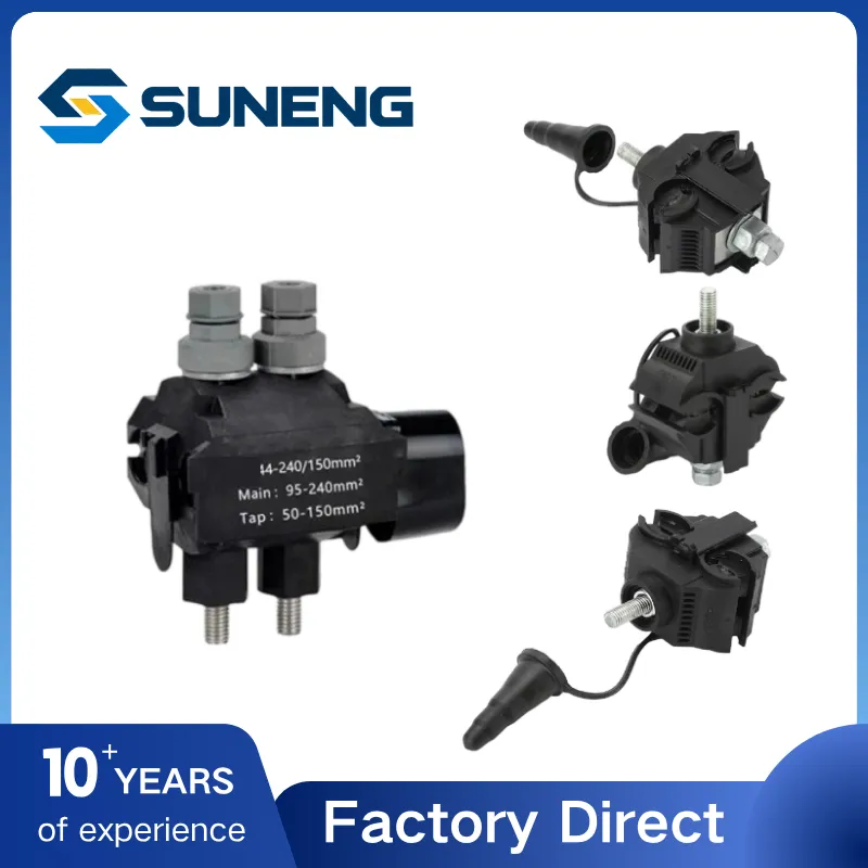 Jbc10 PA66 Insulated Piercing Cable Clamp Fittings 2 Bolts 10-240 mm² Insulation Electrical Ipc Connector for 10kv