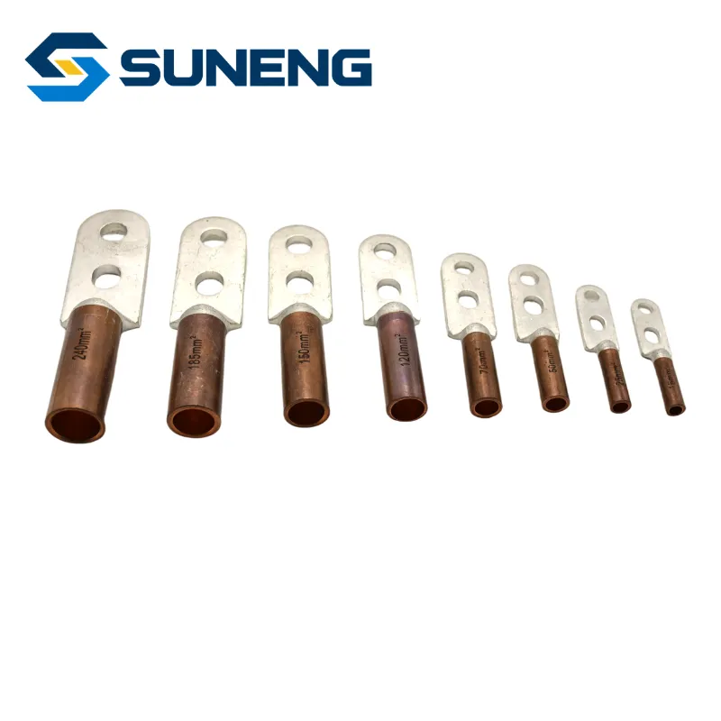 DTL Double Hole Bimetallic Cable Terminal Lugs for High Current Busbar Connections