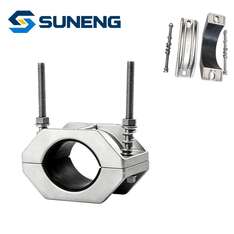 Jgh Cast Aluminum High Voltage Cable Fixing Clamp for 30-200mm Power Wire and Oil Pipelines
