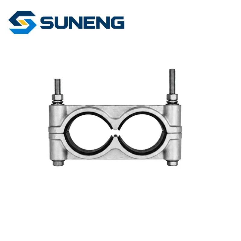 Jgw (2) Cast Aluminum High Voltage Cable Fixing Clamp Accessories Electrical Connector for 40-140 mm Power Wire and Oil Pipelines