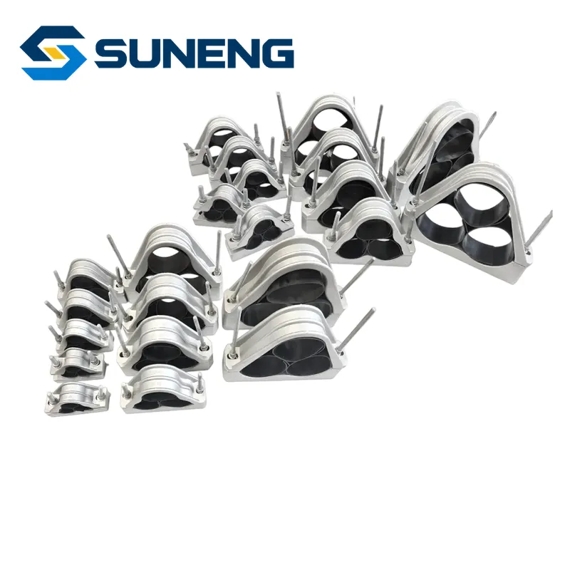 JPG Cast Aluminum High Voltage Cable Fixing Clamp Accessories 3-Core Electrical Connector for 45-180mm Power Wire and Oil Pipelines