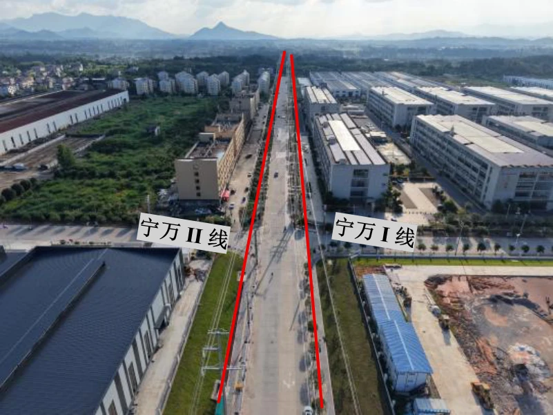 Ningwan I and II lines along Wuan Avenue