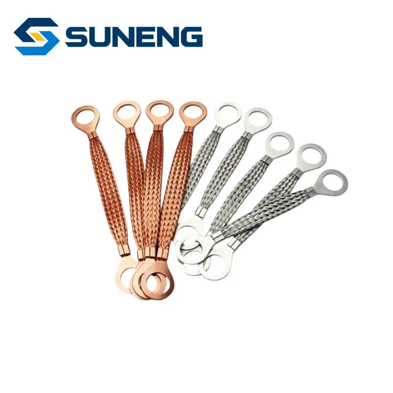 Tinned Copper Braided Grounding Strap for Electrical Earthing and Bonding