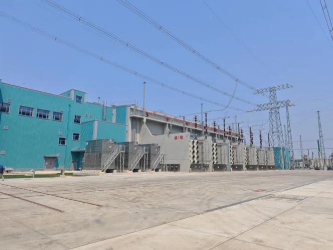 Hezhou valve hall and converter-transformer area