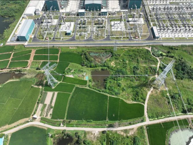 DC line approach to Hezhou converter station
