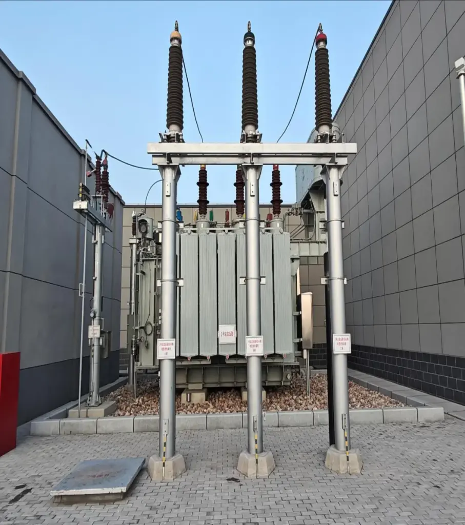 No. 2 main transformer at Bohai Port No. 1 substation