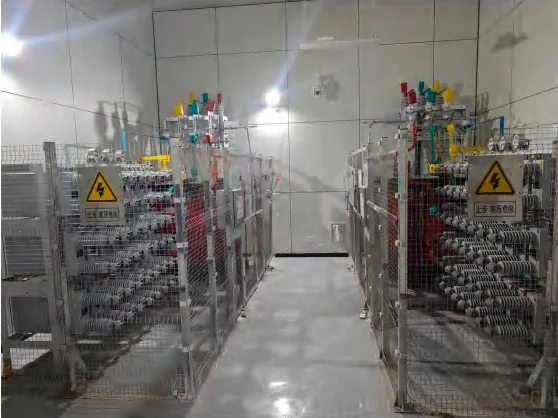 Indoor capacitor installation at Maolin