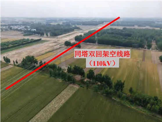 110 kV double-circuit overhead line