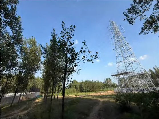 Overhead connection on the south side of Maolin substation
