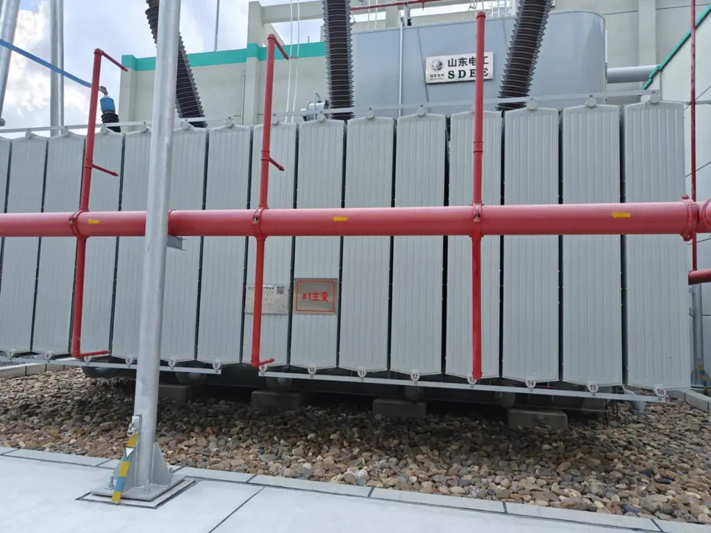 No. 1 main transformer, rated 180 MVA