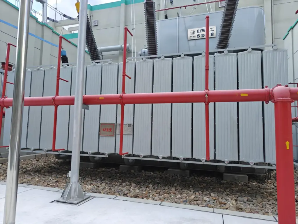 No. 2 main transformer, rated 180 MVA