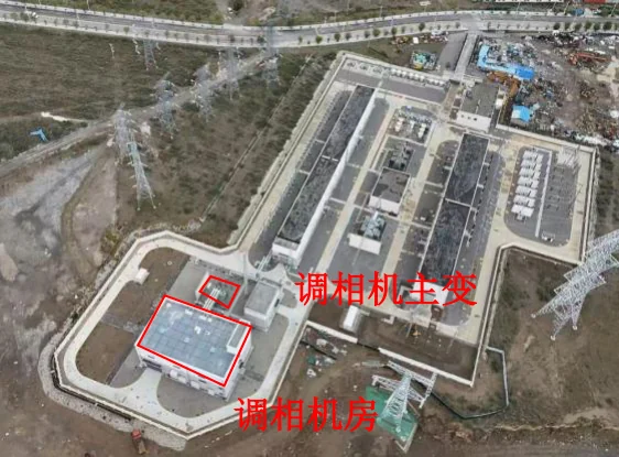 Duolin synchronous-condenser installation and station arrangement