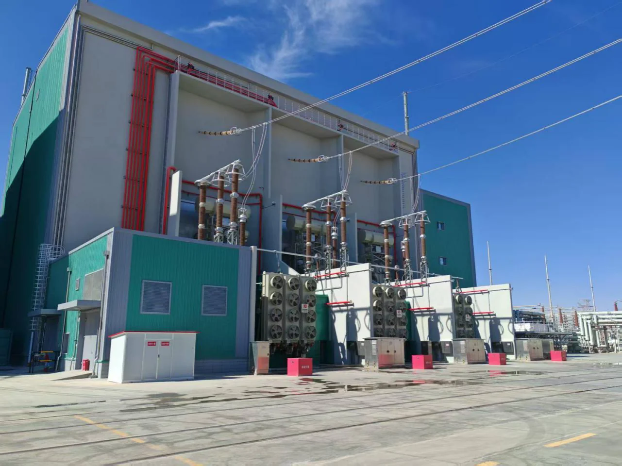 Phase II converter transformers at Golmud converter station
