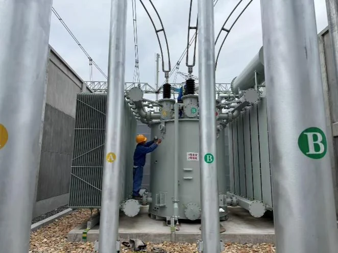 New low-voltage-side shunt reactor at Xiajin substation